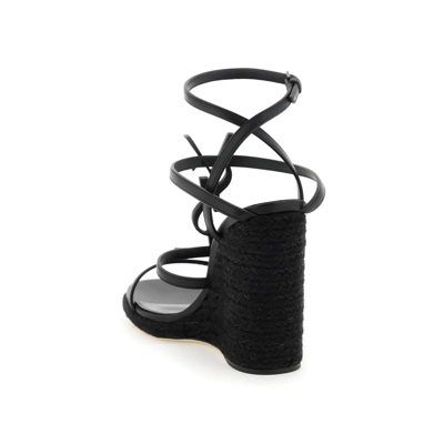 Shop Saint Laurent Cassandra 115 Wedge In Black