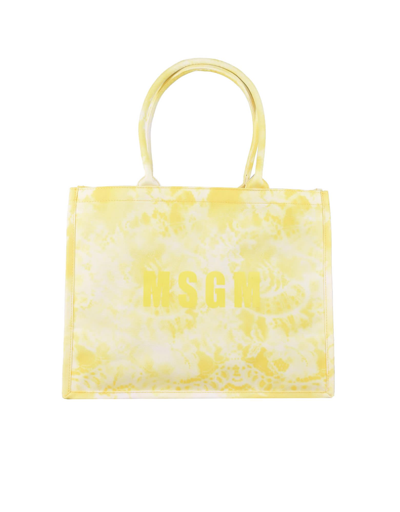 Shop Msgm Womens Yellow Handbag