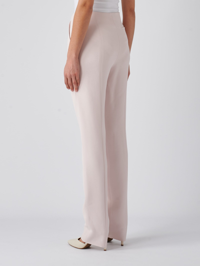 Shop Emporio Armani Viscose Trousers In Rosa