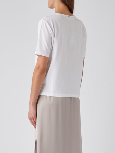 Shop Herno Cotton T-shirt In Bianco