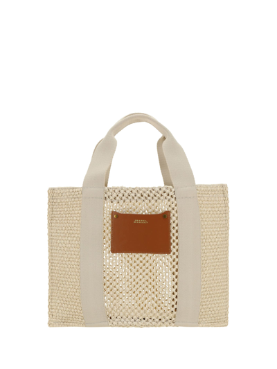 Shop Isabel Marant Aruba Small Handbag In Beige/beige