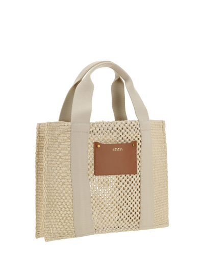 Shop Isabel Marant Aruba Small Handbag In Beige/beige
