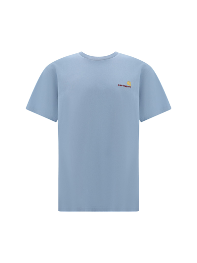 Shop Carhartt T-shirt In Frosted Blue