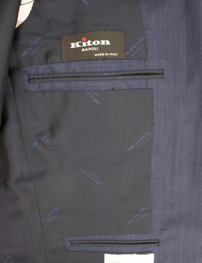 Shop Kiton Suit In Blue