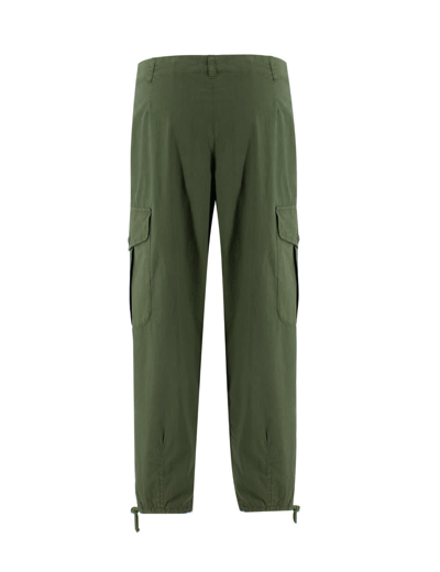 Shop Aspesi Trousers In Verde/green
