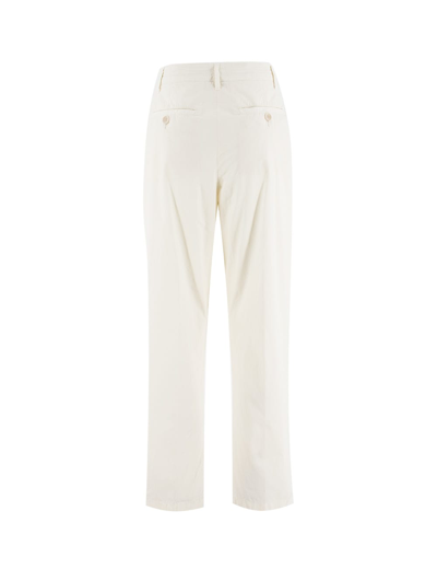 Shop Aspesi Trousers In Naturale/natural