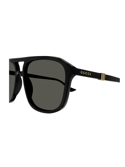 Shop Gucci Gg1494s Sunglasses In Black Black Grey