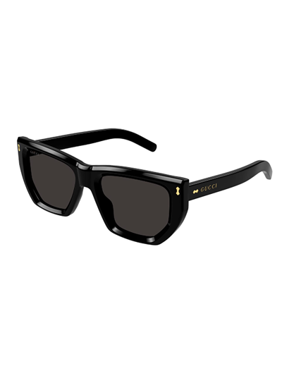 Shop Gucci Gg1520s Sunglasses In Black Black Grey