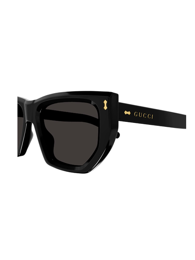 Shop Gucci Gg1520s Sunglasses In Black Black Grey