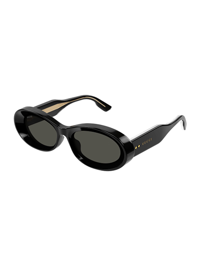 Shop Gucci Gg1527s Sunglasses In Black Black Grey