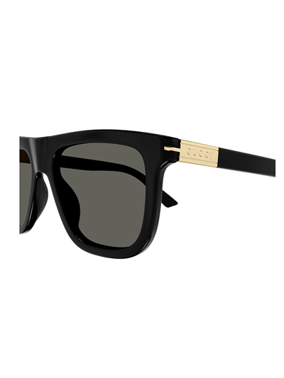 Shop Gucci Gg1502s Sunglasses In Black Black Grey