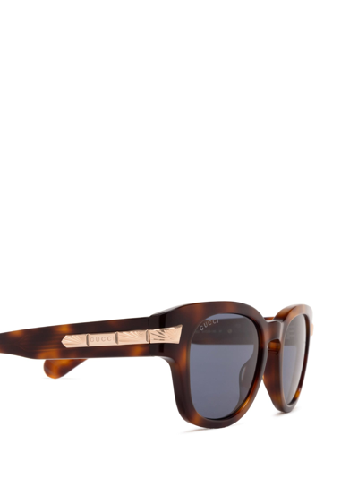 Shop Gucci Gg1518s Havana Sunglasses