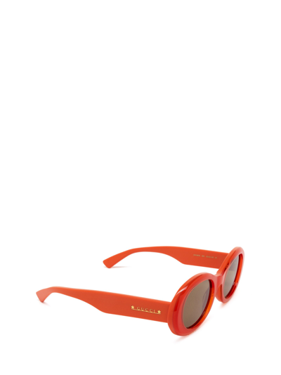 Shop Gucci Gg1587s Orange Sunglasses