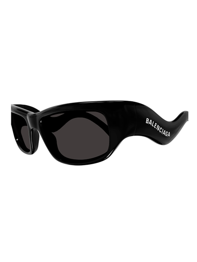 Shop Balenciaga Bb0320s Sunglasses In Black Black Grey