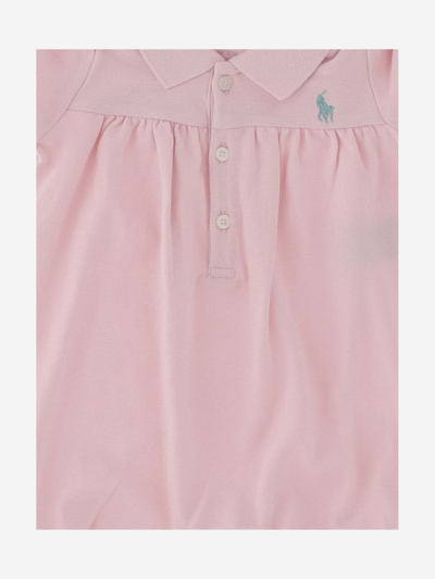 Shop Polo Ralph Lauren Soft Cotton Romper In Pink