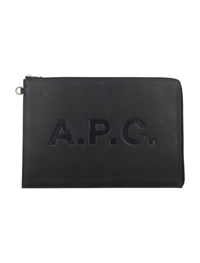 Shop Apc Document Bag In Black