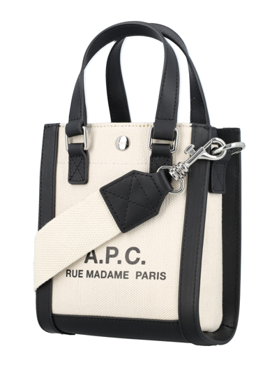 Shop Apc Cabas Camille 2.0 Mini Tote Bag In Beige