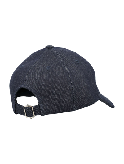 Apc A.p.c. Blue Cotton Blend Hats In Indigo