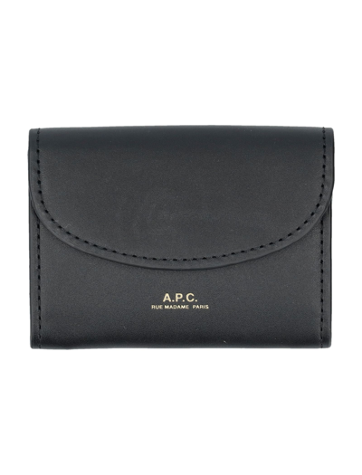 Shop Apc Business Card Holder Geneve In Black