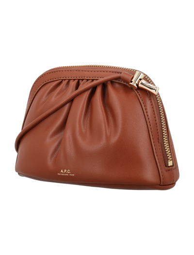 Shop Apc Small Ninon Bag In Noisette