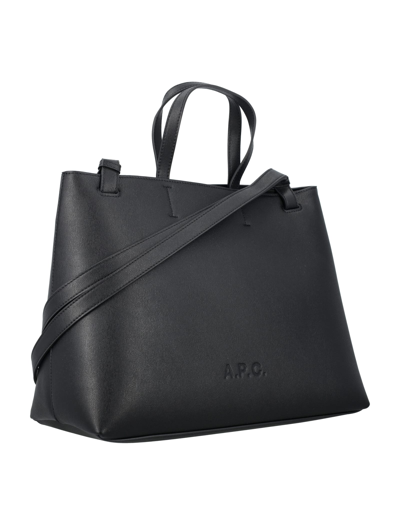 Shop Apc Cabas Market Small Bag In Black