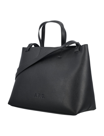 Shop Apc Cabas Market Small Bag In Black