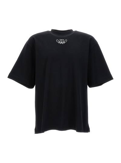 Shop Off-white Black Bandana Arrow Skate T-shirt In Cotton Man
