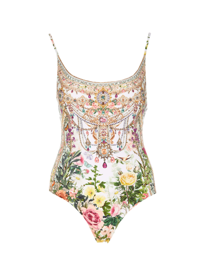 Shop Camilla Renaissance Romance Swimsuit In Multicolour