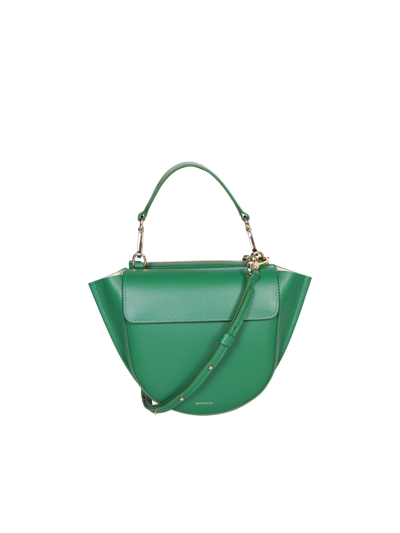 Shop Wandler Hortensia Mini Green Bag