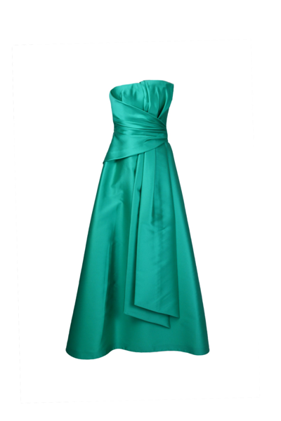 Shop Alberta Ferretti Dresses In Verde