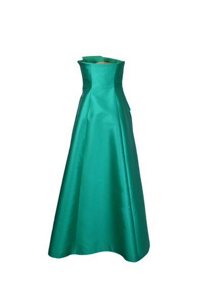 Shop Alberta Ferretti Dresses In Verde