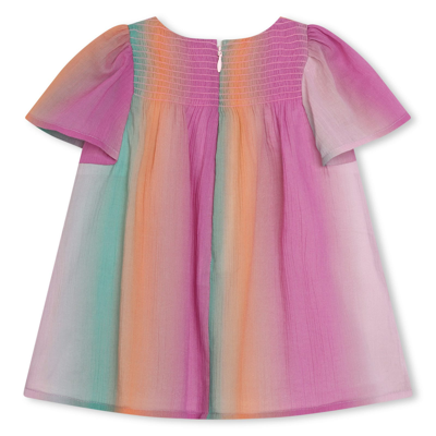 Shop Chloé Dress With Shaded Effect In Multicolor