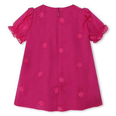 Shop Chloé Dress With Embroidery In Pink