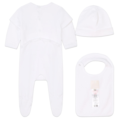 Shop Givenchy 3-piece Baby Set With 4g Print In White