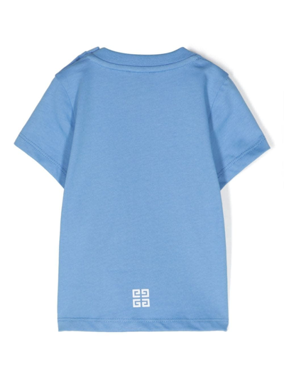 Shop Givenchy T-shirt With Print In Blue