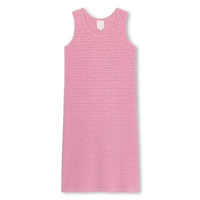 Shop Givenchy Abito Con Motivo 4g Jacquard In Pink