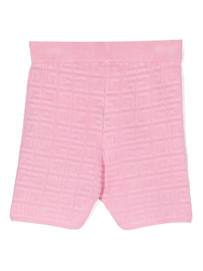Shop Givenchy Shorts With Jacquard Motif In Pink