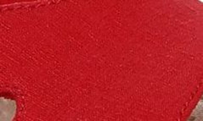 Bzees Everly Machine Washable Block Heel Sandal In Red Denim