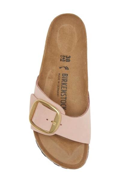Shop Birkenstock Madrid Big Buckle Slide Sandal In Soft Pink
