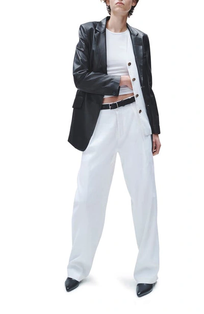 Shop Rag & Bone Linen Blend Vest In White