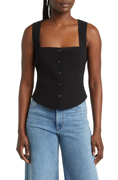 Shop Rag & Bone Mariana Crepe Vest In Black