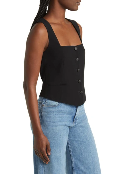 Shop Rag & Bone Mariana Crepe Vest In Black