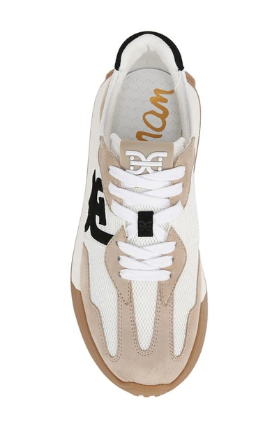 Shop Sam Edelman Langley Sneaker In White/ Tan/ Black