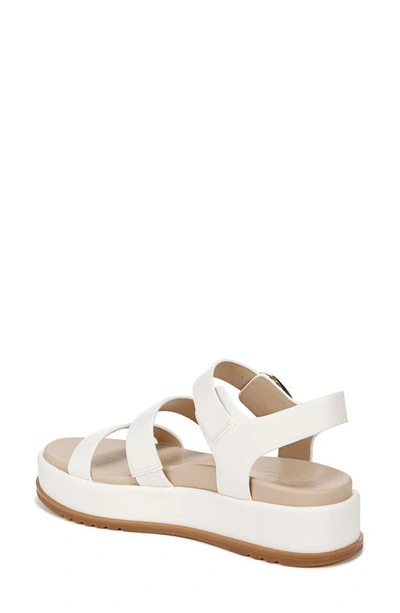 27 Edit Naturalizer Zizi Platform Sandal In White Faux Leather