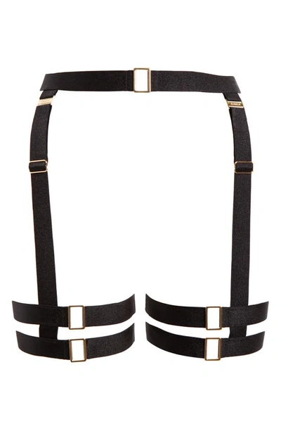 Shop Bluebella Trinity Harness Garter Belt In Black