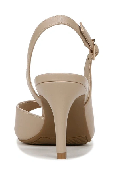 Lifestride Miracle Womens Patent Open Toe Ankle Strap In Tender Taupe