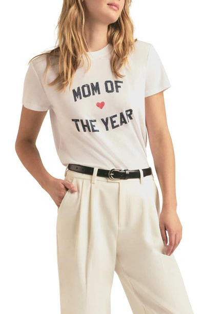 Favorite Daughter Mom Of The Year Graphic T-shirt In White
