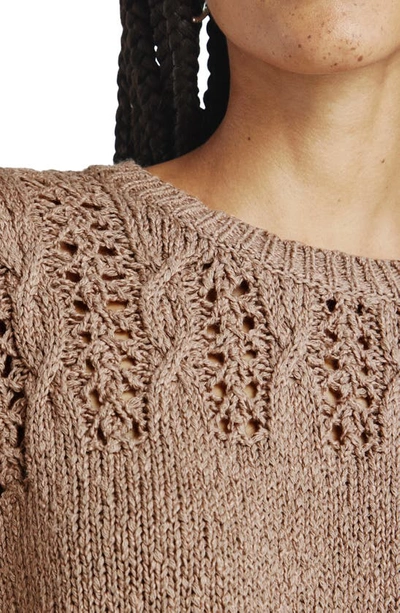 Splendid Mason Short Sleeve Sweater In Macchiato