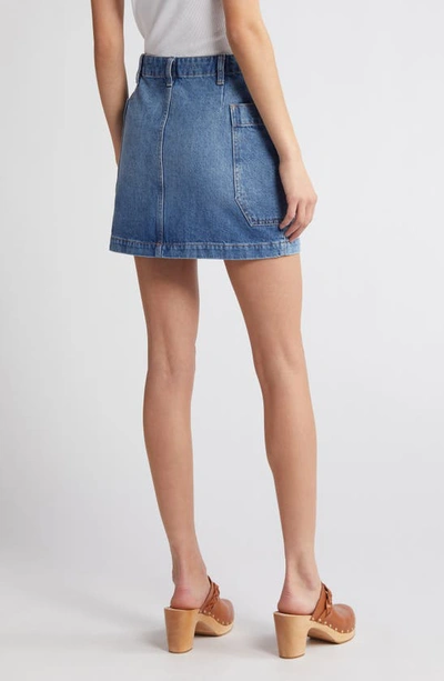Frame Cargo Denim Miniskirt In Morey