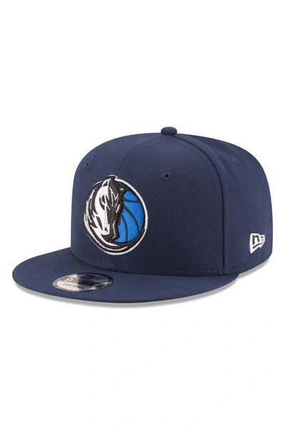 Shop New Era Navy Dallas Mavericks Official Team Color 9fifty Adjustable Snapback Hat